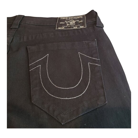 NWT TRUE RELIGION Men's Geno Relaxed Slim Black Jeans - Picture 8 of 16